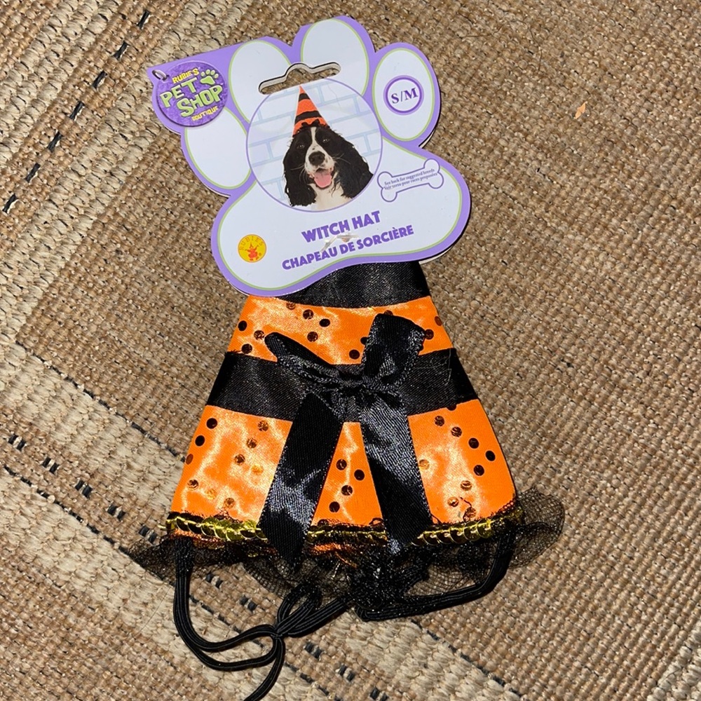 NEW RUBIES PET SHOP BOUTIQUE WITCH HAT SIZE S/M